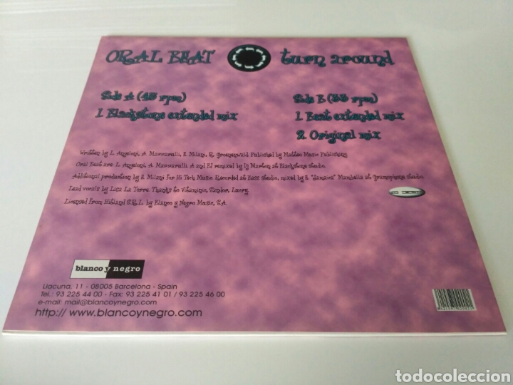 Discos de vinilo: Oral Beat - Turn Around - Foto 2