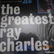 Discos de vinilo: RAY CHARLES - THE GREATEST LP - ORIGINAL U.S.A. - ATLANTIC RECORDS 1963 CON FUNDA INT. GEN. STEREO. Lote 205739990