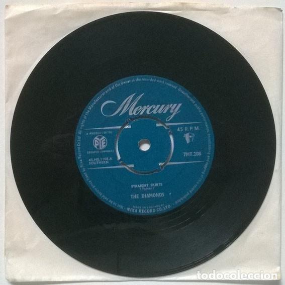 Discos de vinilo: The Diamonds. Patsy/ Straight skirts. Mercury UK 1958 single - Foto 1