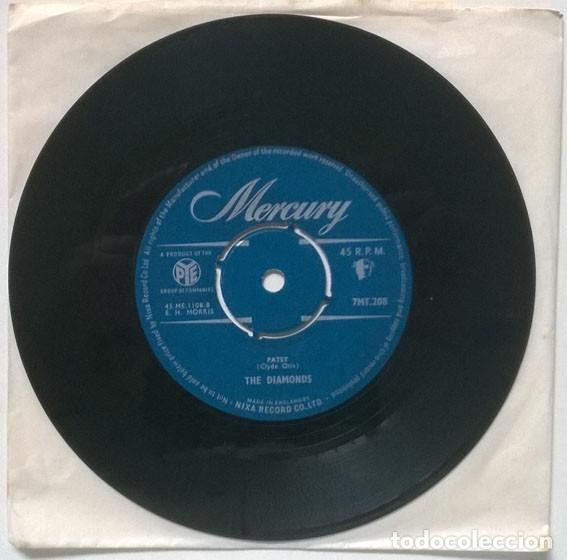 Discos de vinilo: The Diamonds. Patsy/ Straight skirts. Mercury UK 1958 single - Foto 2