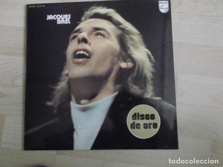 Discos de vinilo: JACQUES BREL - DISCO DE ORO - LP PHILIPS SPAIN 1973 - Foto 1