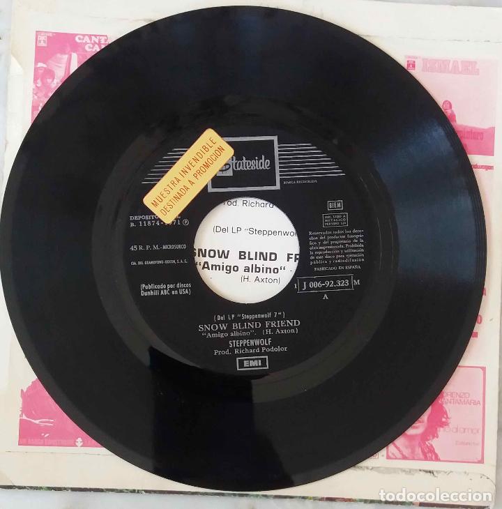 Discos de vinilo: STEPPENWOLF. SNOW BLIND FRIEND. SINGLE ESPA&Ntilde;A - Foto 3