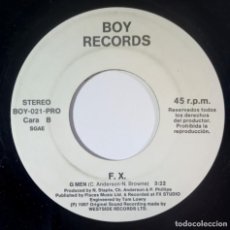 Discos de vinilo: F.X - FAITH HOPE & CHARITY / G MEN - SINGLE PROMO 1987 - BOY. Lote 205841661