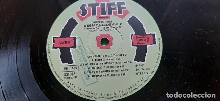 Discos de vinilo: DESMOND DEKKER -COMPASS POINT- (1981) LP DISCO VINILO - Foto 7