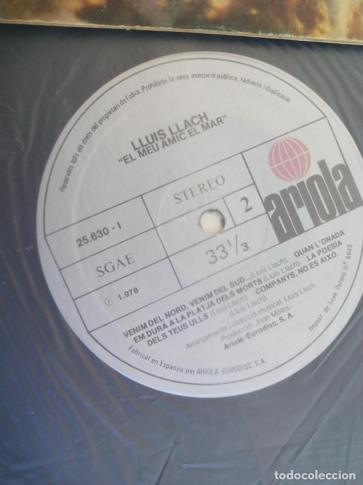 Discos de vinilo: LLUIS LLACH - EL MEU AMIC EL MAR. ARIOLA 1978 - Foto 2