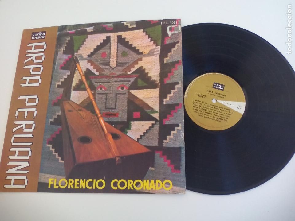 Disques de vinyle: FLORENCIO CORONADO. ARPA PERUANA. SONO RADIO. L.P.L. 1071