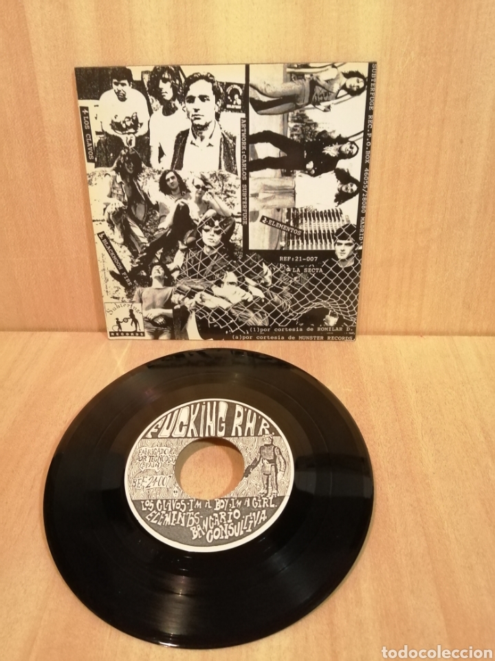 Discos de vinilo: Los Clavos. Elementos. La Secta. Blackmon fire. Subterfuge Compilation 3. - Foto 2