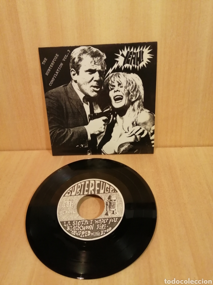 Discos de vinilo: Los Clavos. Elementos. La Secta. Blackmon fire. Subterfuge Compilation 3. - Foto 1