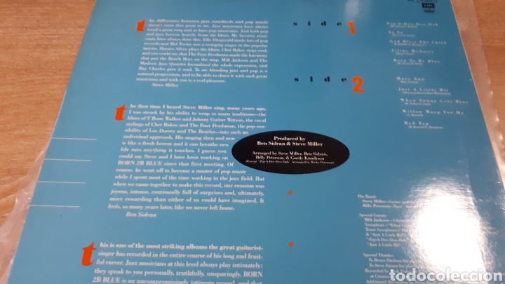 Discos de vinilo: STEVE MILLER BAND BORN 2B BLUE - Foto 2