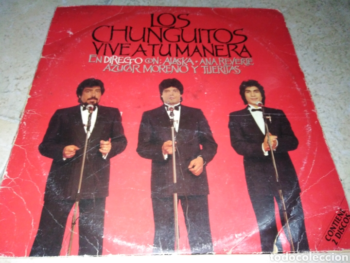 Discos de vinilo: LOS CHUNGUITOS EN DIRECTO-DOBLE LP - Foto 1