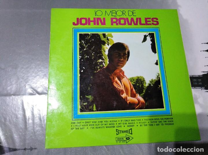 Discos de vinilo: JOHN ROWLES - LO MEJOR - LP - Foto 1