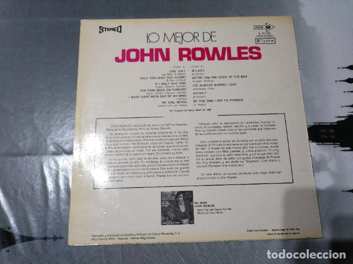Discos de vinilo: JOHN ROWLES - LO MEJOR - LP - Foto 2