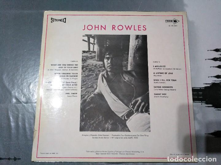 Discos de vinilo: JOHN ROWLES - SAYING GOOBYES - LP - Foto 2