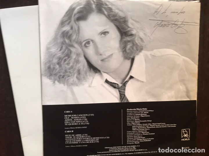 Discos de vinilo: Mujer. Mar&iacute;a Ostiz - Foto 5