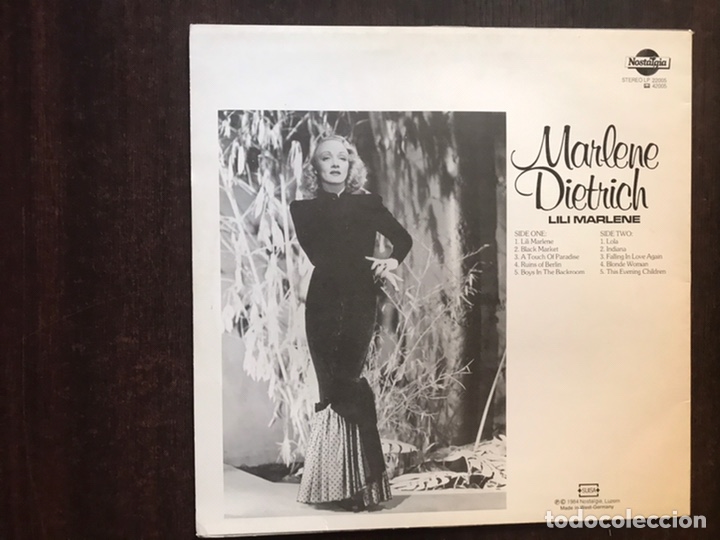 Discos de vinilo: Marlene Dietrich. Lili Marlen - Foto 2