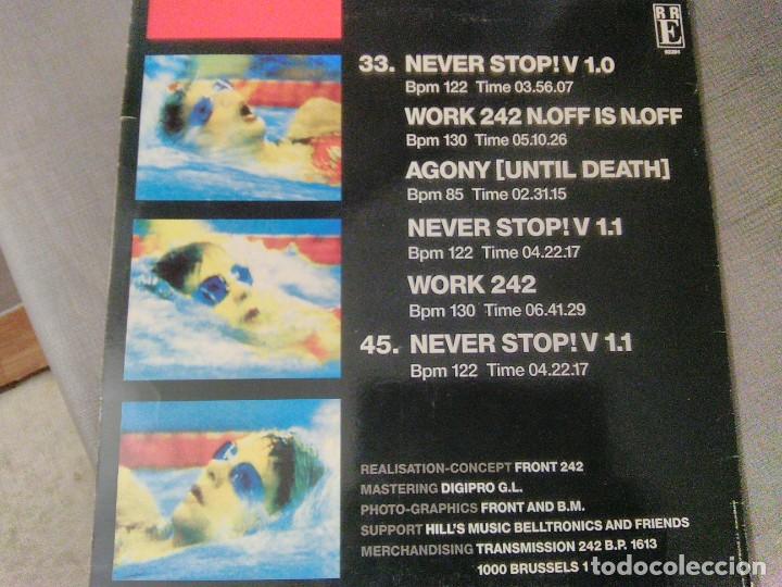Discos de vinilo: Disco LP. Front 242. Never Stop! - Foto 2
