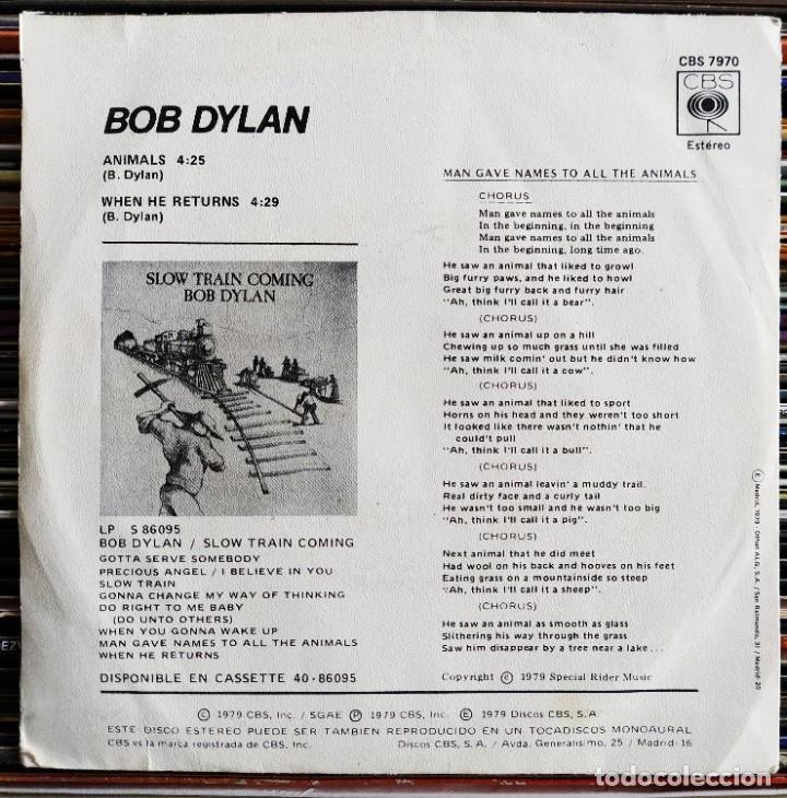 Discos de vinilo: Bob Dylan - Animals (7&rdquo;, Single) (CBS) CBS 7970 (D:NM) - Foto 2