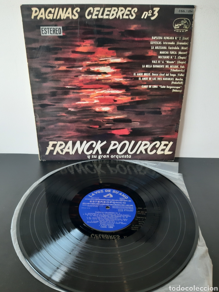 Discos de vinilo: FRANCK POURCEL. PAGINAS C&Eacute;LEBRES. N 3 - Foto 1