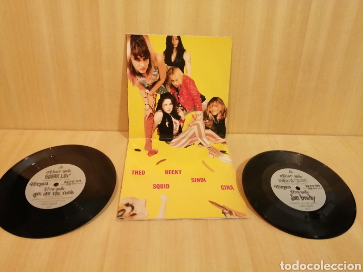 Discos de vinilo: Lunachicks. 2 x 7. Singles. Sugar Luv, etc. - Foto 3