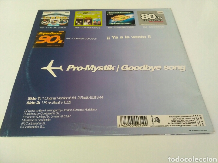 Discos de vinilo: Pro-Mystik - Goodbye Song - Foto 2