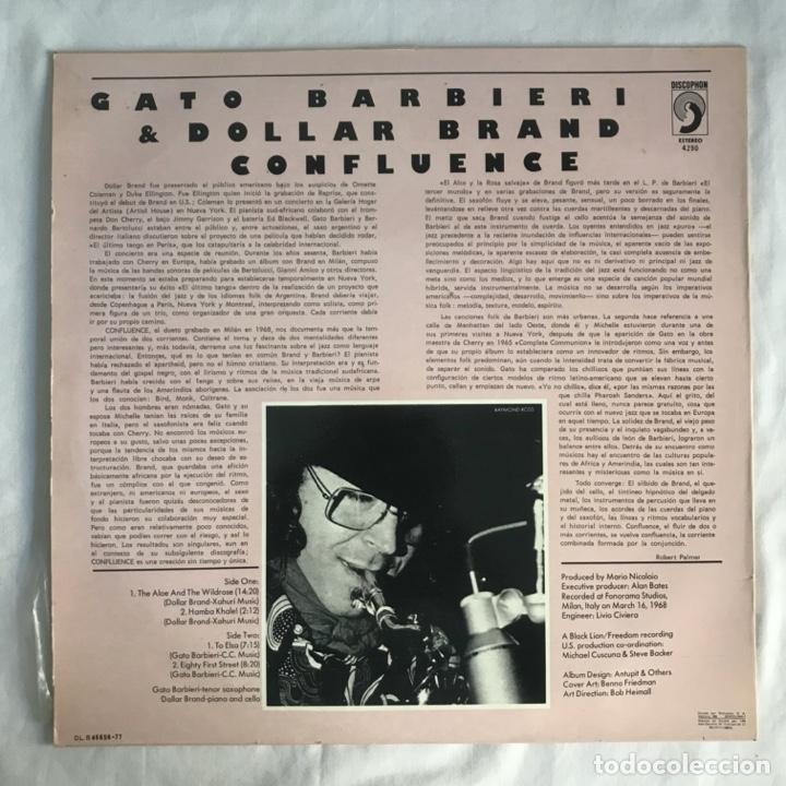 Discos de vinilo: Gato Barbieri & Dollar Brand Confluence 1977 - Foto 2
