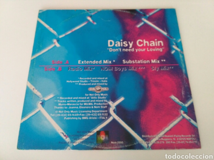 Discos de vinilo: Daisy Chain - Dont Need Your Loving - Foto 2