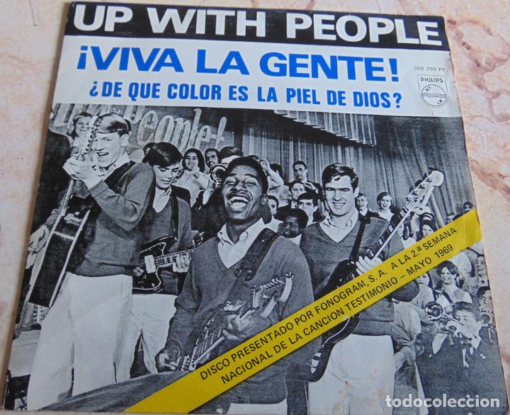 Discos de vinilo: Up With People&lrm;&ndash; &iexcl;Viva La Gente! - SINGLE 1969 - Foto 1