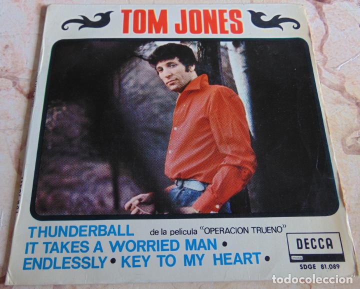 Discos de vinilo: Tom Jones &lrm;&ndash; Thunderball + 3 - EP 1965 - Foto 2