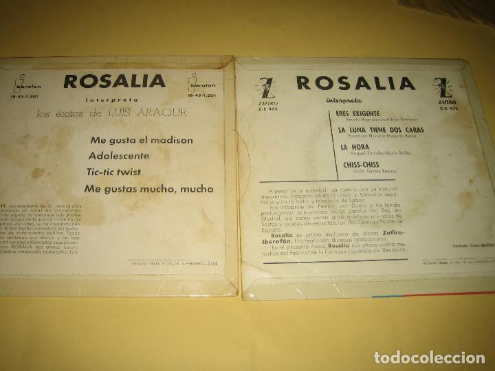 Discos de vinilo: ROSALIA - LOTE DE DOS CARTULAS SIN DISCO - Foto 2