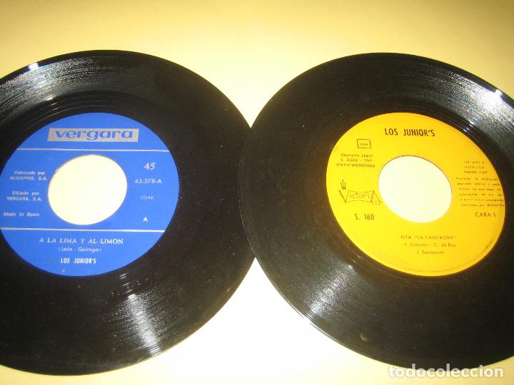 Discos de vinilo: LOS JUNIOR&acute;S - LOTE DE DOS SINGLES - Foto 1