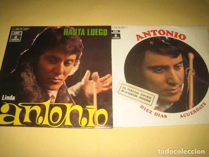 Discos de vinilo: ANTONIO - LOTE DE DOS SINGLES - Foto 1