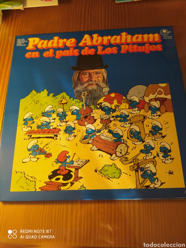 Discos de vinilo: Disco vinilo PADRE ABRAHAM EN EL PAIS DE LOS PITUFOS - Foto 1