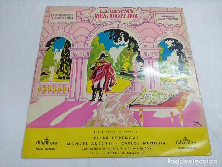 Discos de vinilo: VINILO/LA CANCION DEL OLVIDO/PILAR LORENGAR. - Foto 1