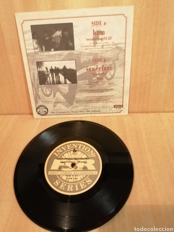 Discos de vinilo: BUM. Innerface. E.P. Compartido. - Foto 2
