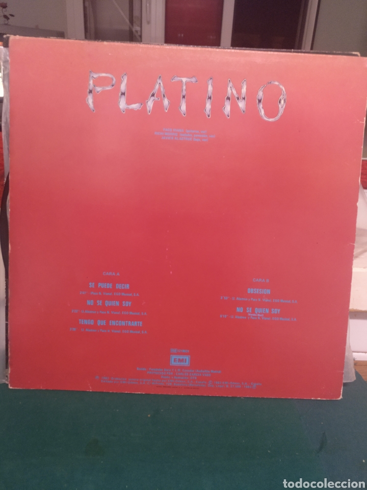 Discos de vinilo: Platino, se puede decir. Mini lp EMI 1983 - Foto 2