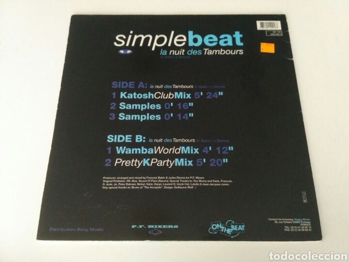 Discos de vinilo: Simple Beat - La Nuit Des Tambours - Foto 2