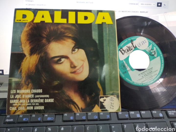 Discos de vinilo: Dalida EP les marrons chauds + 3 Espa&ntilde;a 1961 - Foto 1