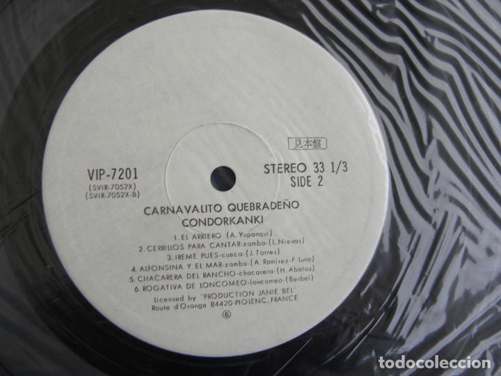 Discos de vinilo: CONDORKANKI -CARNAVALITO QUEBRADE&Ntilde;O -LP - Foto 4