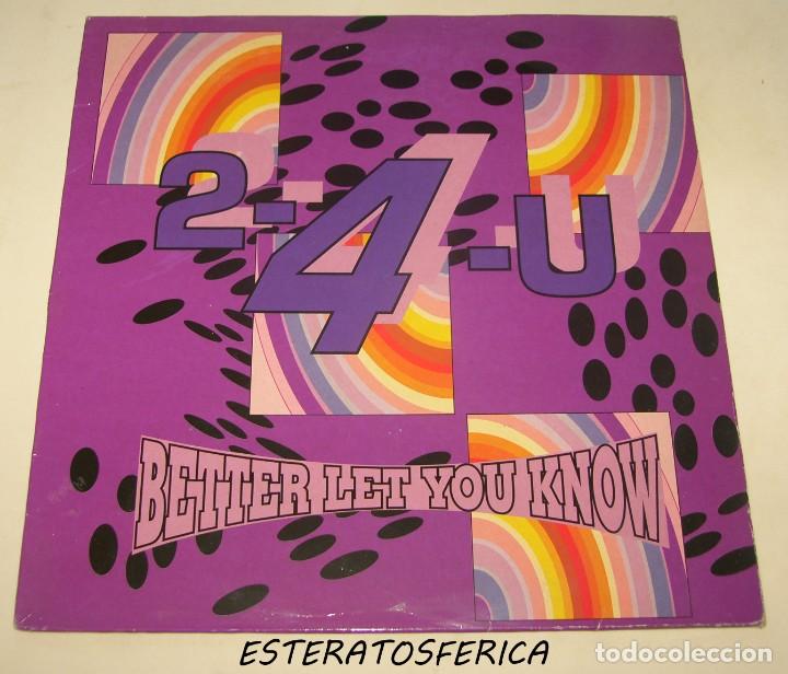 Discos de vinilo: 2-4-U - BETTER LET YOU KNOW - BOY RECORDS 1991 - Foto 1