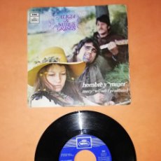 Discos de vinilo: ALICIA & NUBES GRISES. HOMBRE Y MUJER. MERY WO WO ( PRUEBALO) EMI REGAL RECORDS 1970. Lote 206866311