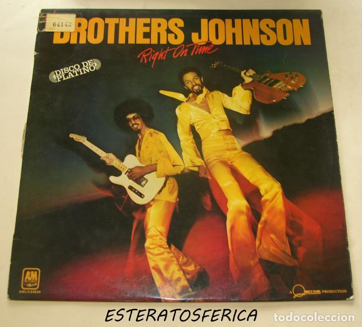Discos de vinilo: BROTHERS JOHNSON - RIGHT ON TIME - A&M SPAIN 1977 - Foto 1