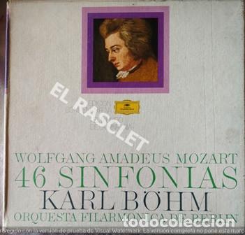 Discos de vinilo: MAGNIFICO ALBUM CON 14 LP- 46 SINFONIAS DE WOLFGANG AMADEUS MOZART