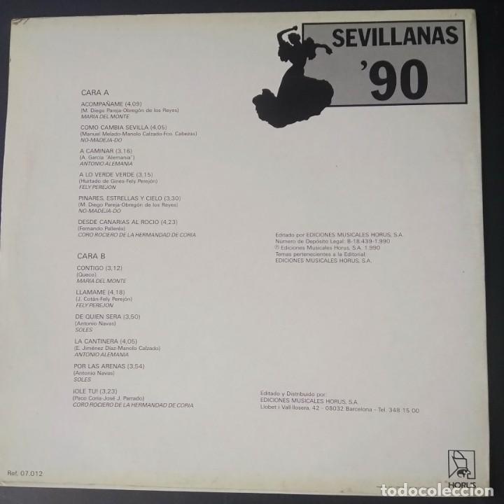 Discos de vinilo: SEVILLANAS 90 - IMPECABLE - A ESTRENAR - Foto 2