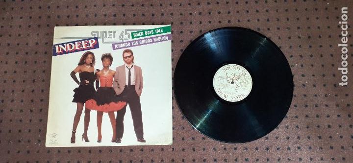 Discos de vinilo: INDEEP - WHEN BOYS TALK - MAXI - SPAIN - MARFER - LV - - Foto 1