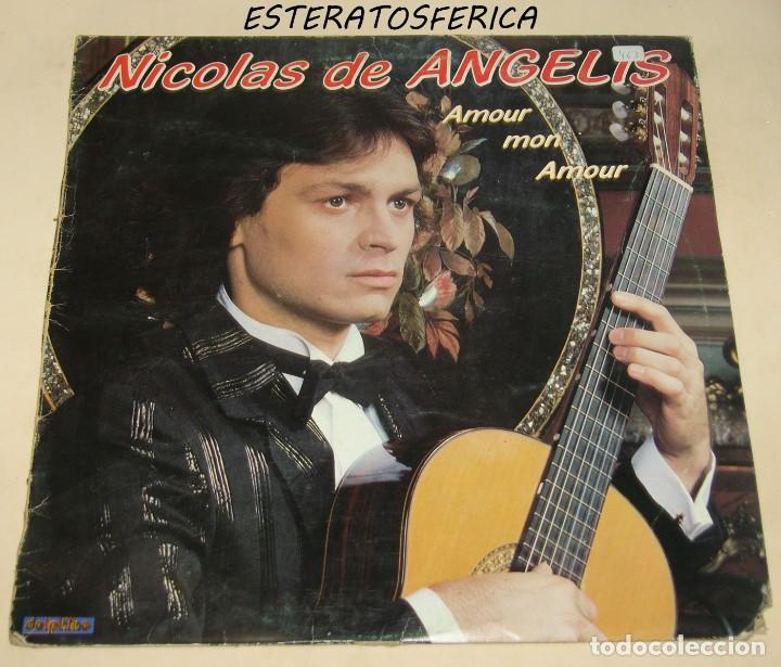 Vinyl records: Nicolas de Angelis Amour mon Amour - 1982 Hispavox Delphine Spain S 90.680