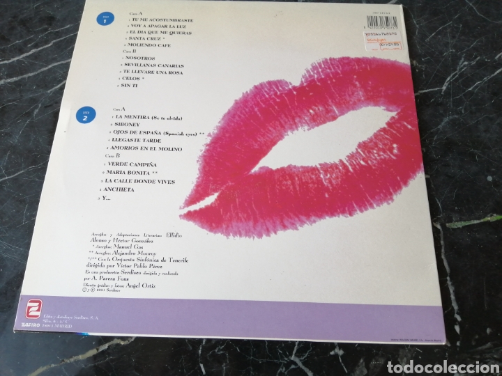 Discos de vinilo: INTIMAMENTE. LOS SABANDE&Ntilde;OS. ZAFIRO. 1991. 2LPS. - Foto 2