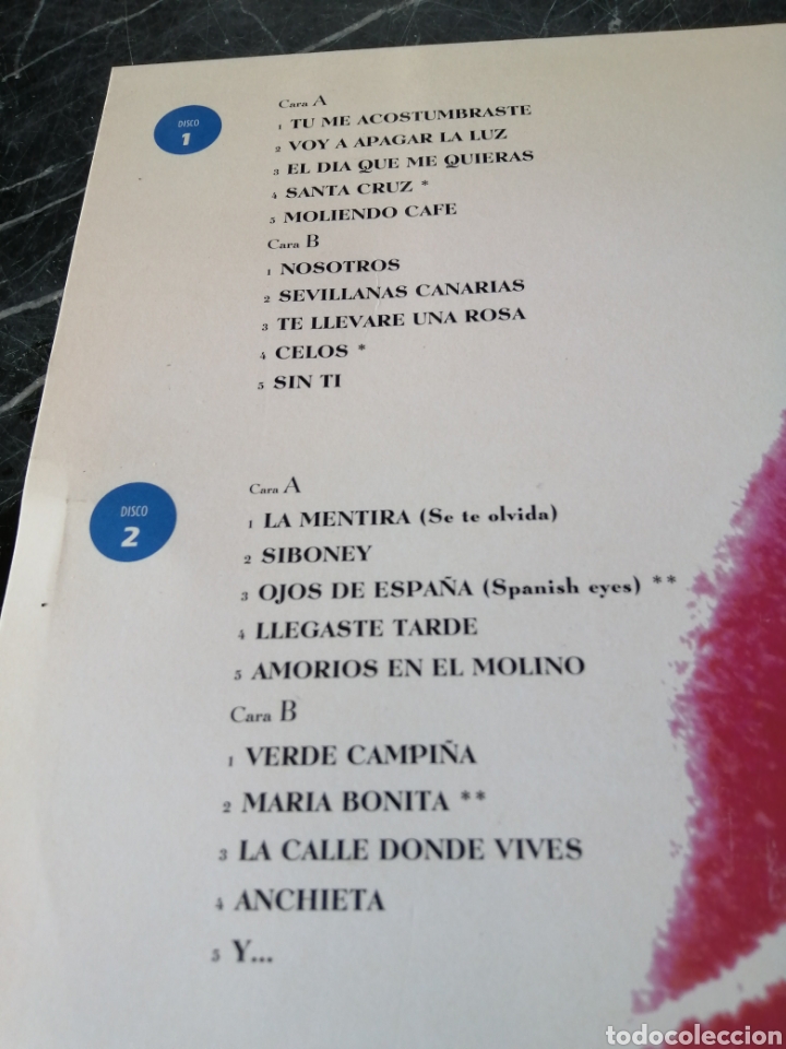 Discos de vinilo: INTIMAMENTE. LOS SABANDE&Ntilde;OS. ZAFIRO. 1991. 2LPS. - Foto 4
