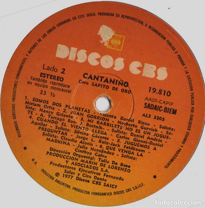Discos de vinilo: LP argentino de artistas varios Cantaniño año 1977 - Foto 4 - 207042533