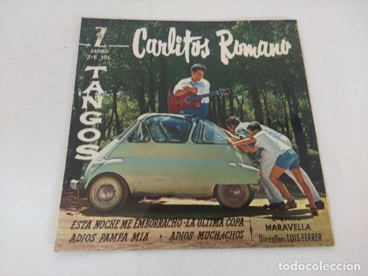 Discos de vinilo: SINGLE/CARLITOS ROMANO/TANGOS. - Foto 1