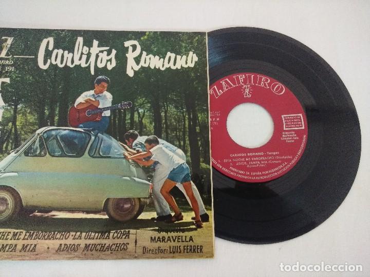 Discos de vinilo: SINGLE/CARLITOS ROMANO/TANGOS. - Foto 2